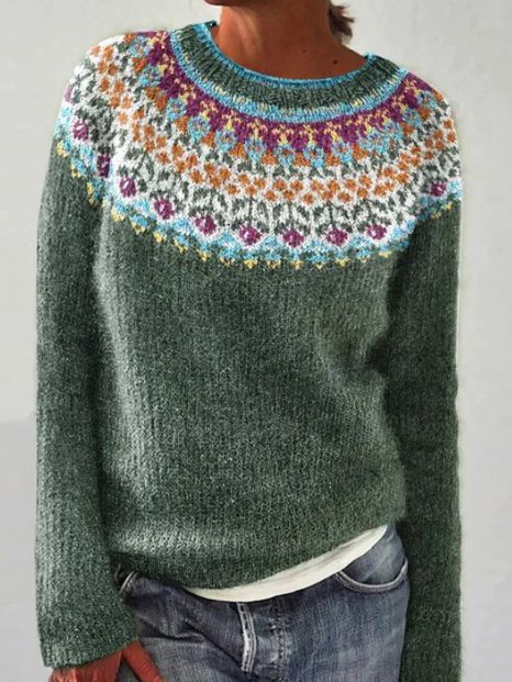 Casual Loose Crew Neck Sweater