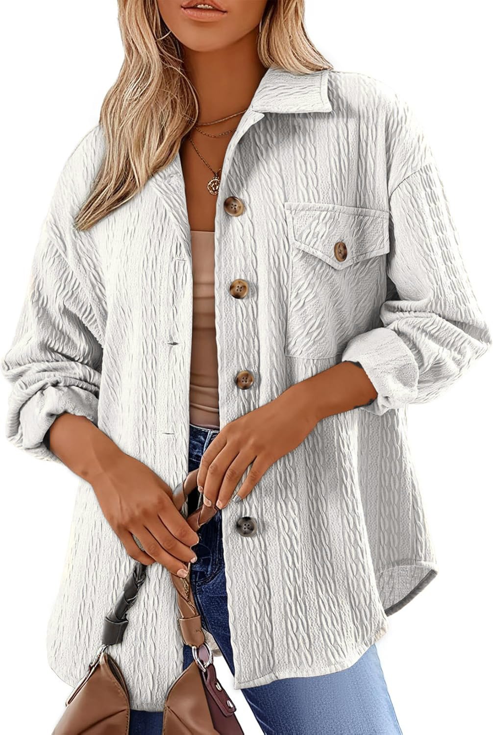 Casual Wrap Plain Buckle Jacket