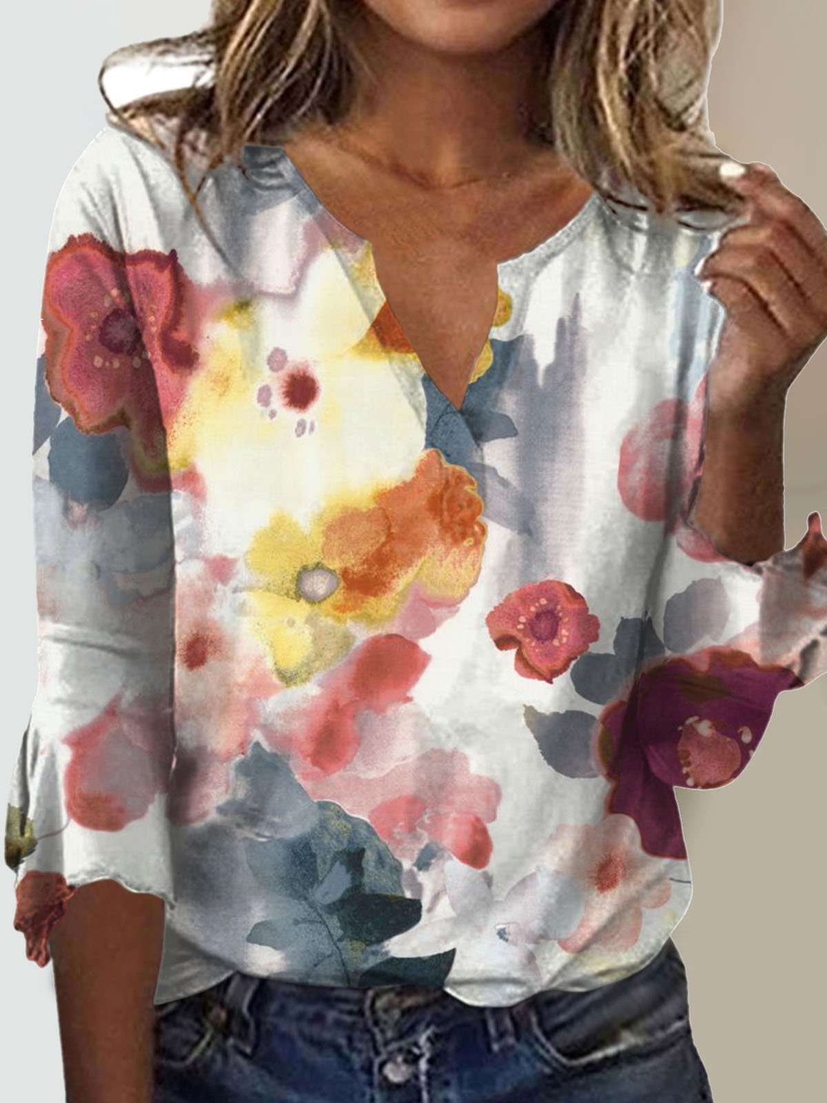 Loose Floral Casual T-Shirt