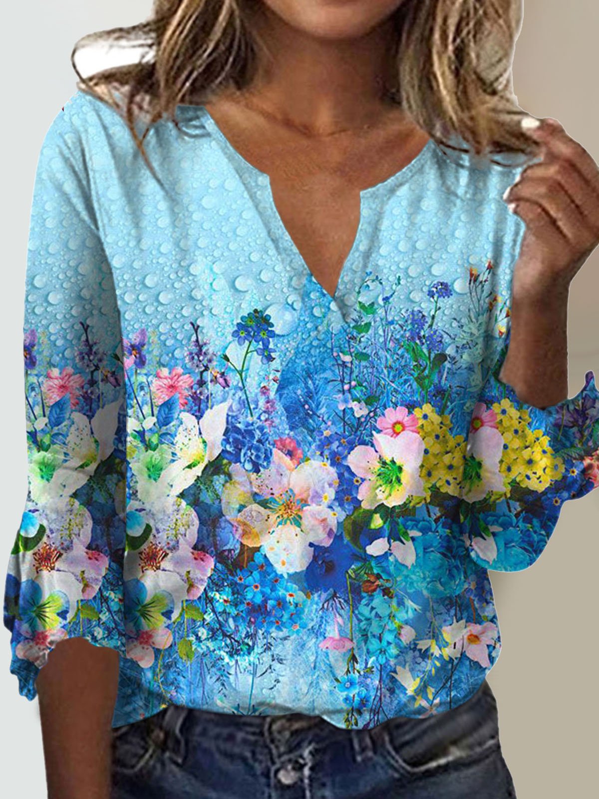 Loose Floral Casual T-Shirt