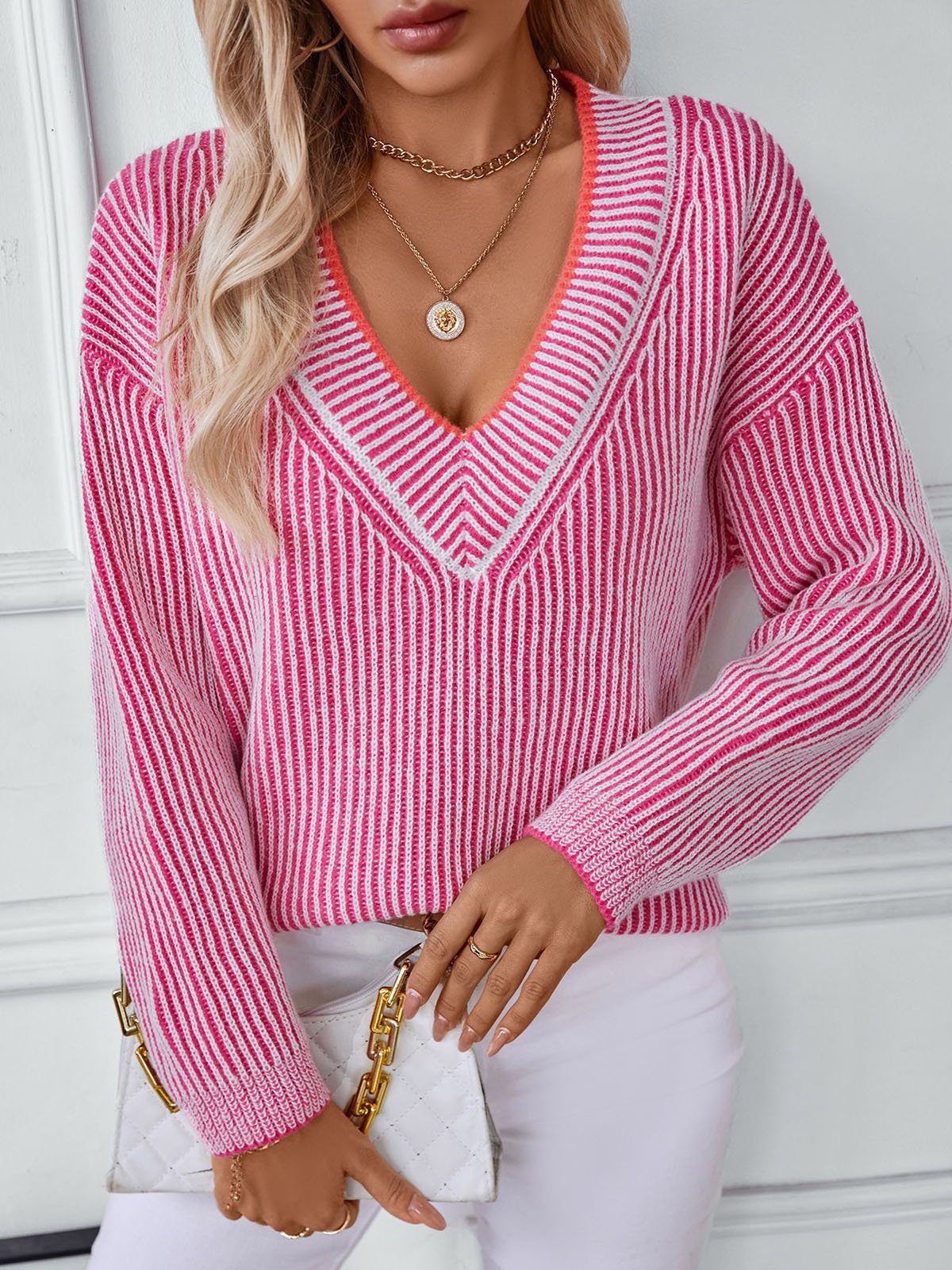 Casual Loose Striped Sweater