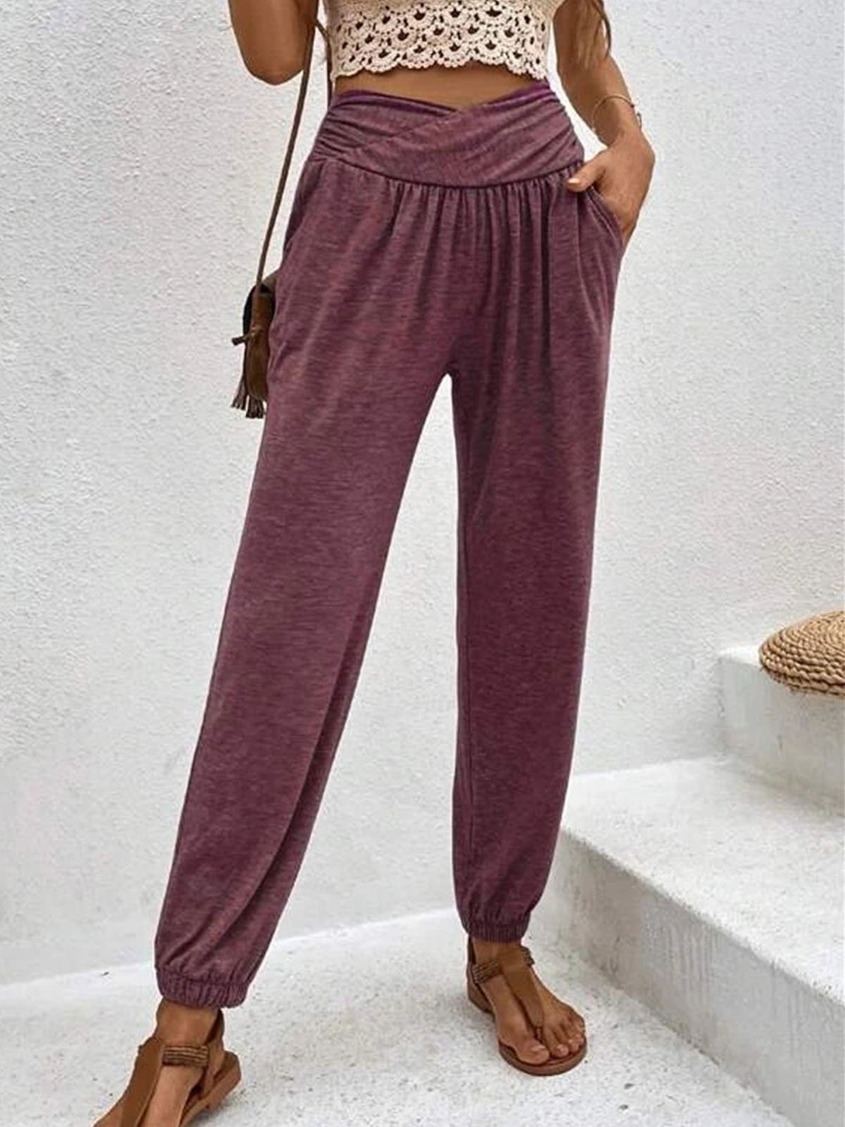 Casual Plain Loose Pants