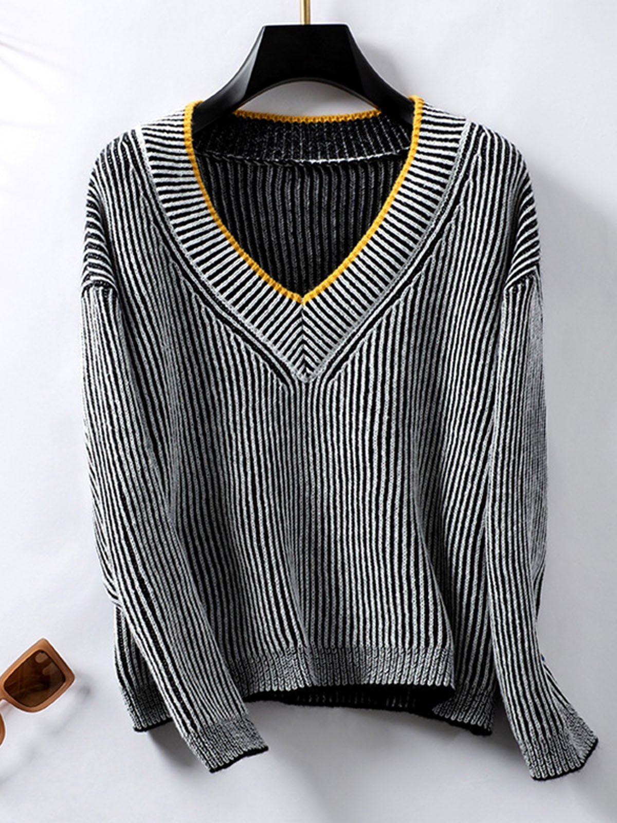 Casual Loose Striped Sweater