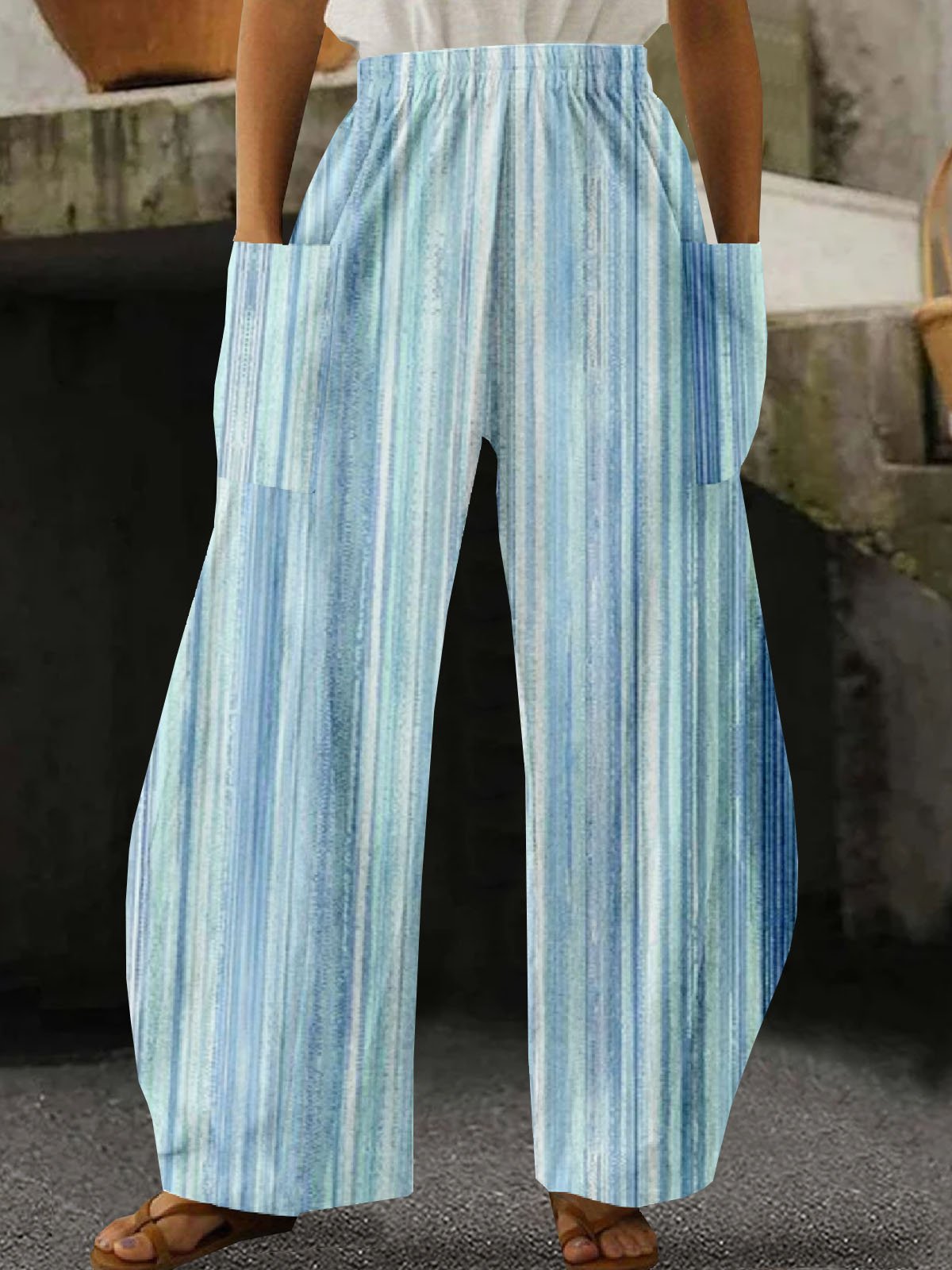 Casual Striped Pants