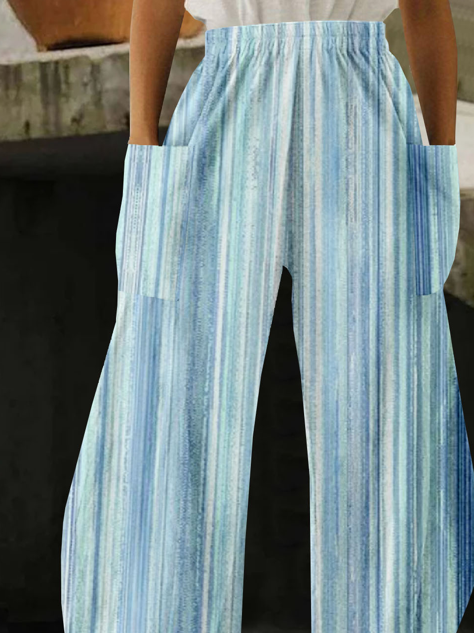 Casual Striped Pants