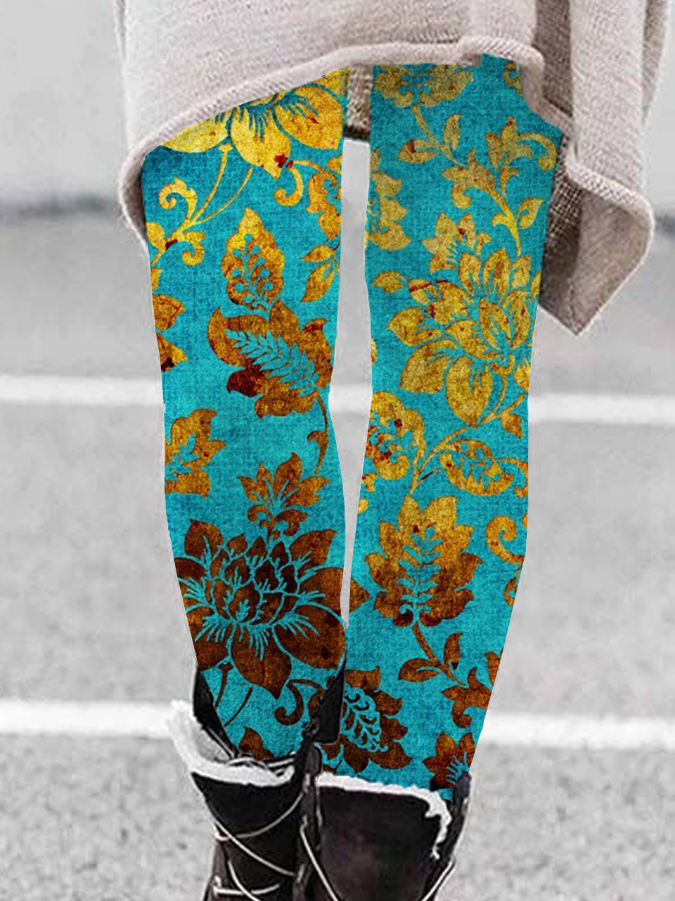 Hippie Casual Floral Tight Leggings