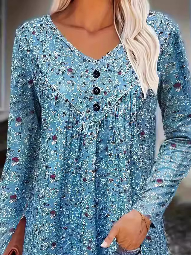 Casual Floral Blouse