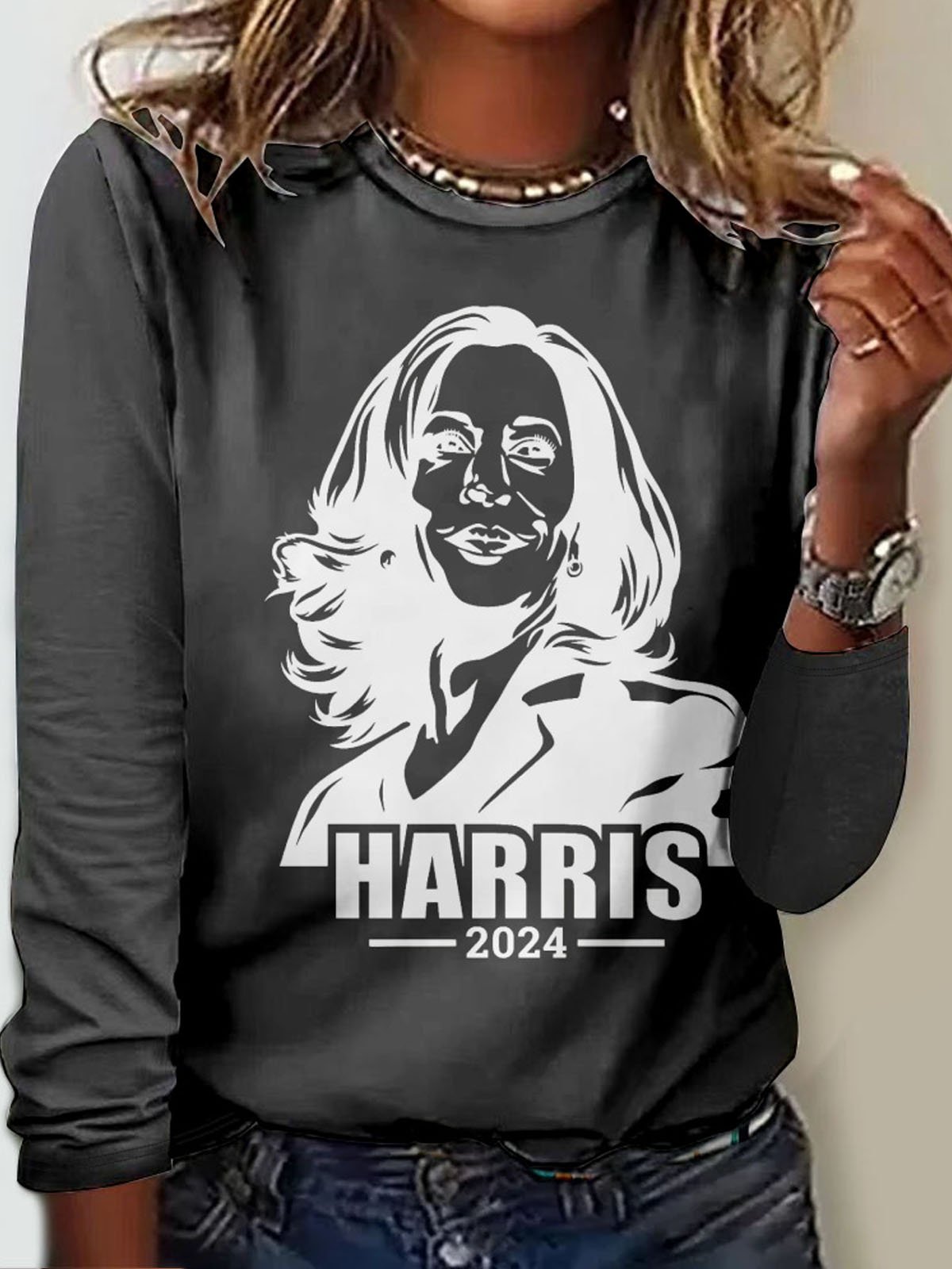 Kamala Harris 2024 President Png T-shirt