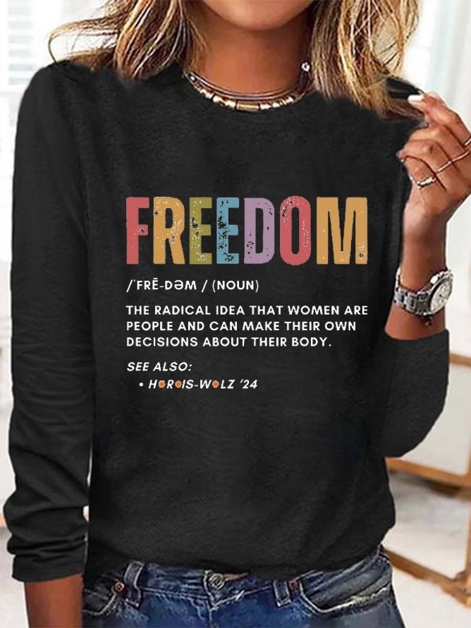 Women's La Cat Freedom Printed Short-Sleeved T-Shirt