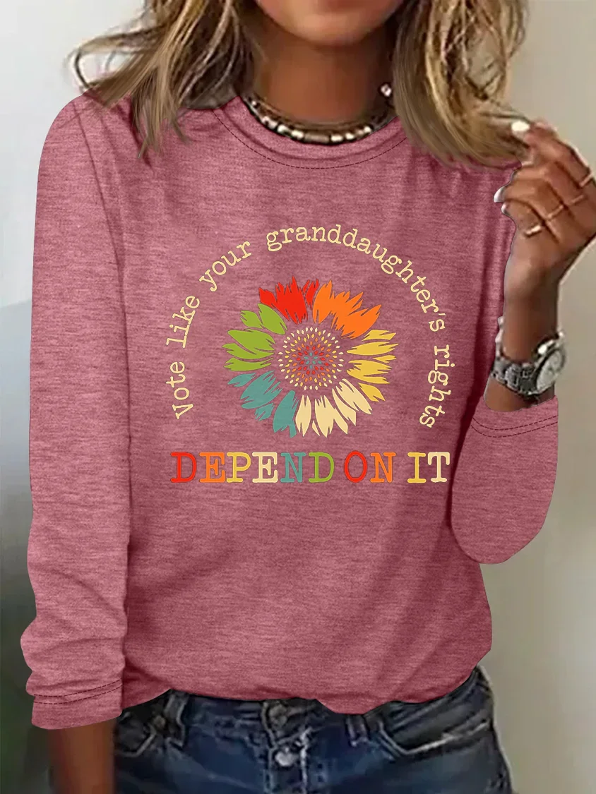 Vote Like Your Granddaughter's Rights Depend On It T-shirt