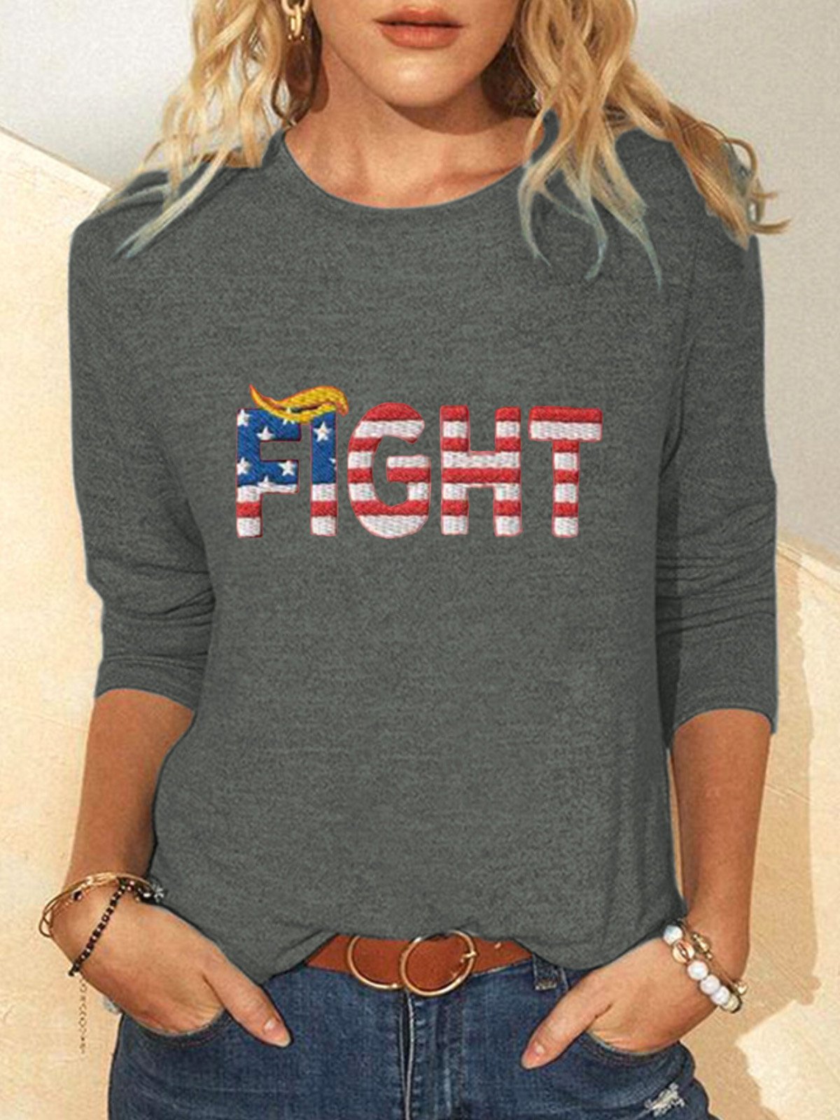 Fight Printed T-shirt