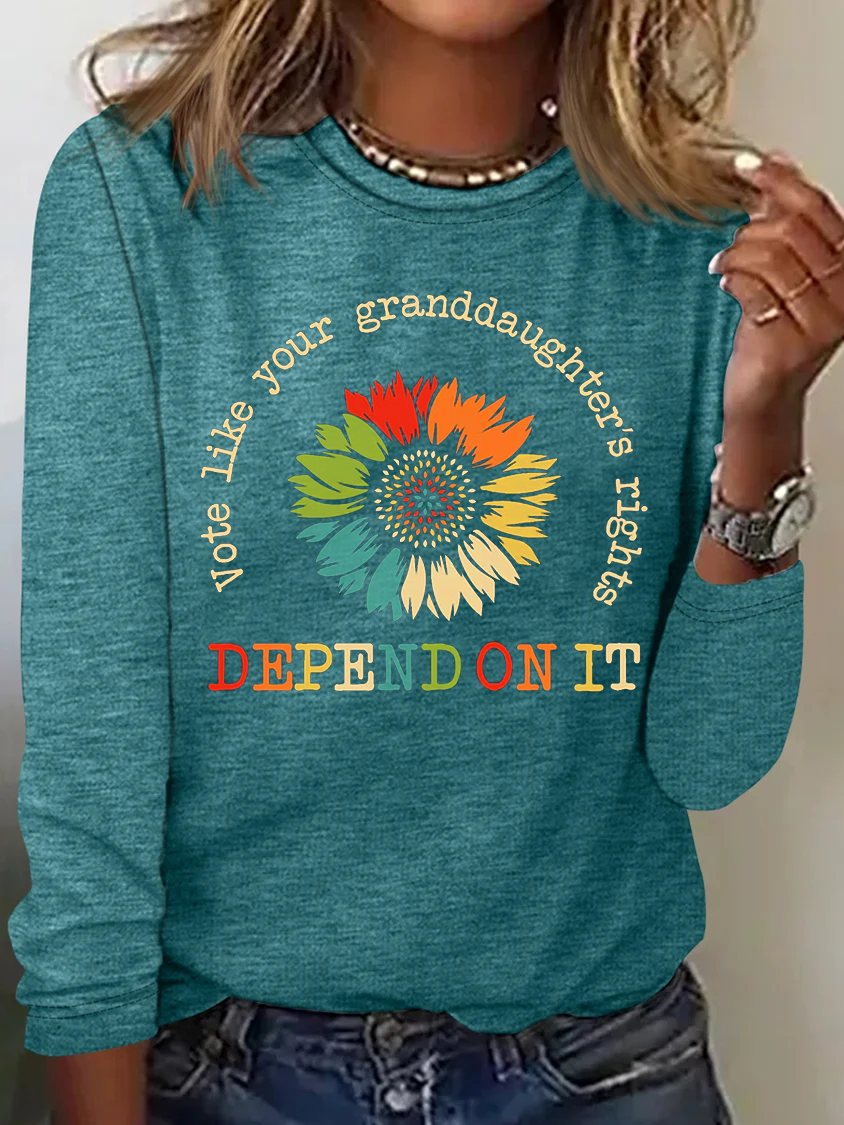 Vote Like Your Granddaughter's Rights Depend On It T-shirt