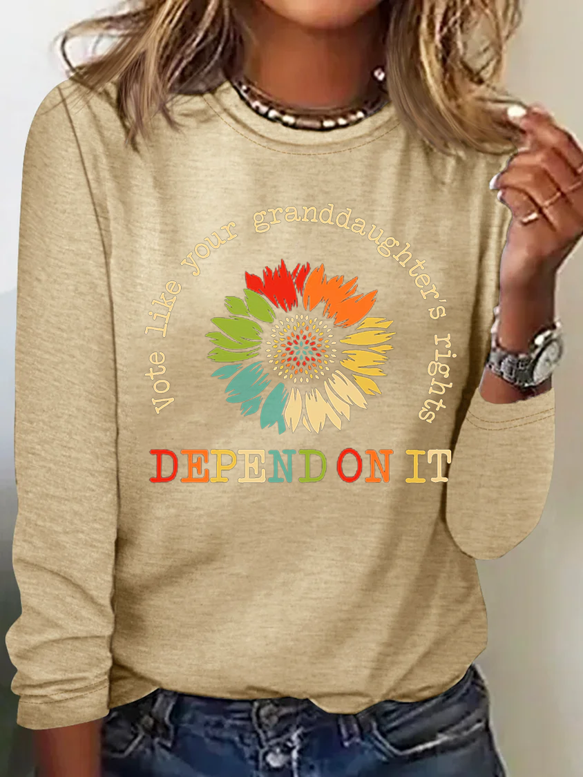 Vote Like Your Granddaughter's Rights Depend On It T-shirt