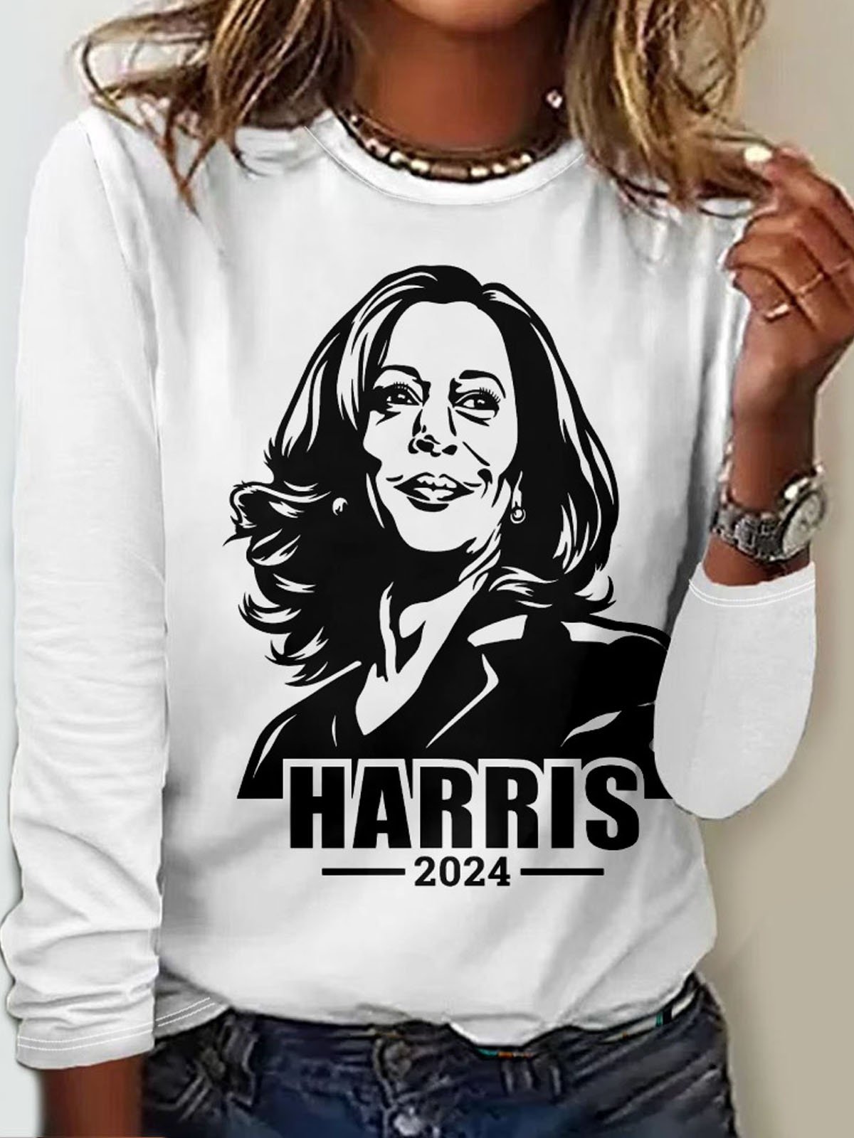 Kamala Harris 2024 President Png T-shirt