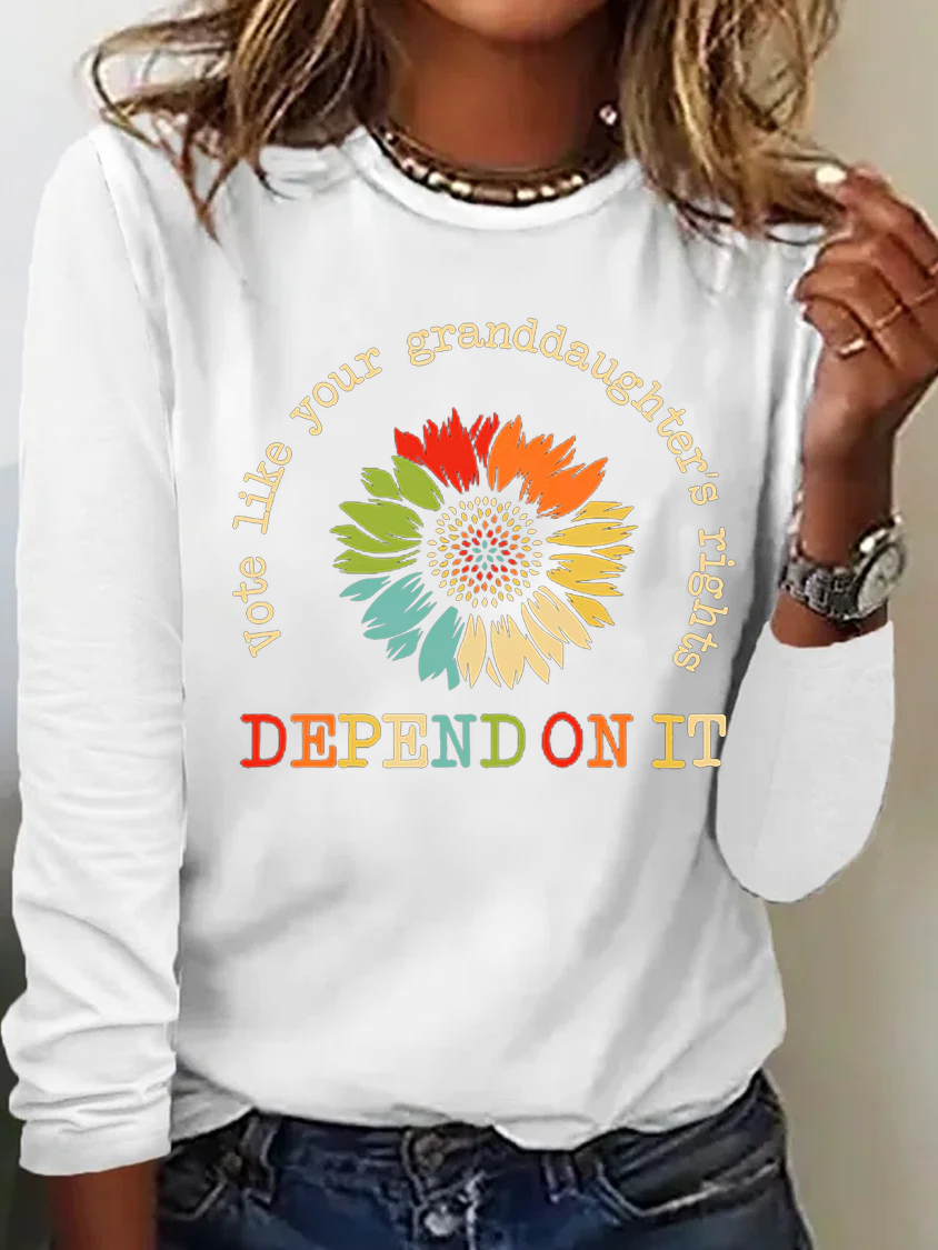 Vote Like Your Granddaughter's Rights Depend On It T-shirt