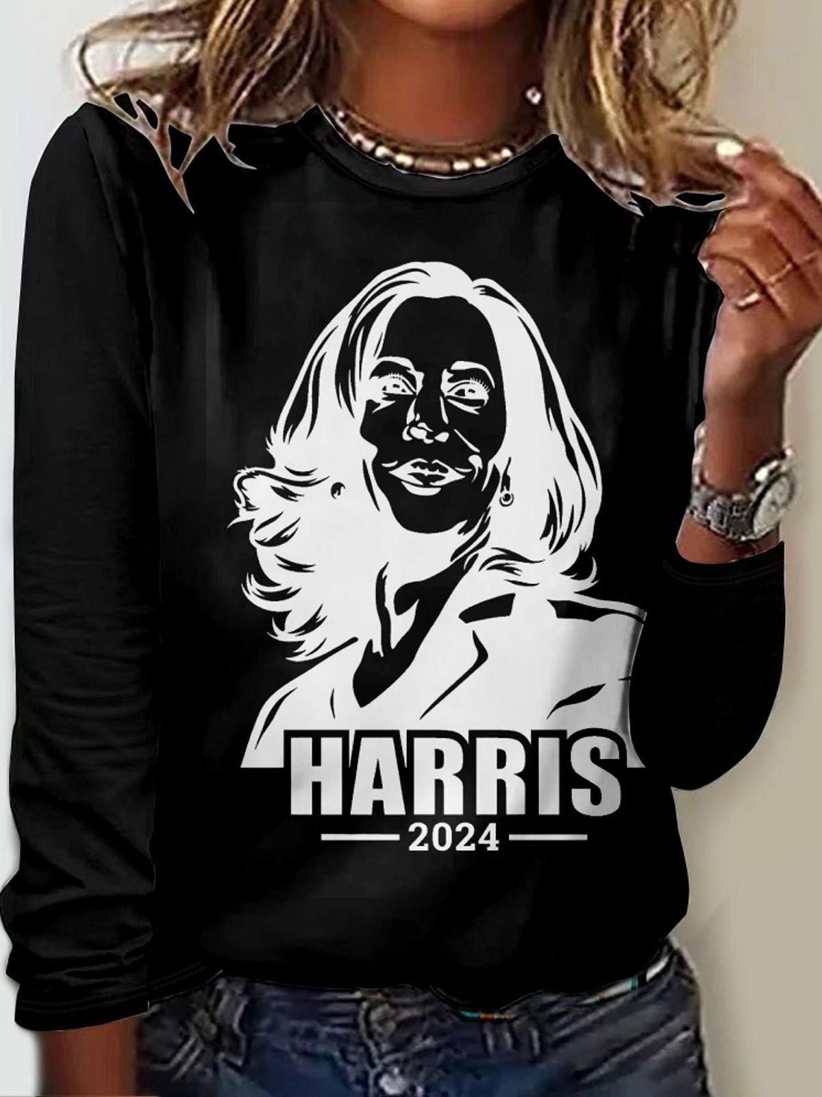 Kamala Harris 2024 President Png T-shirt