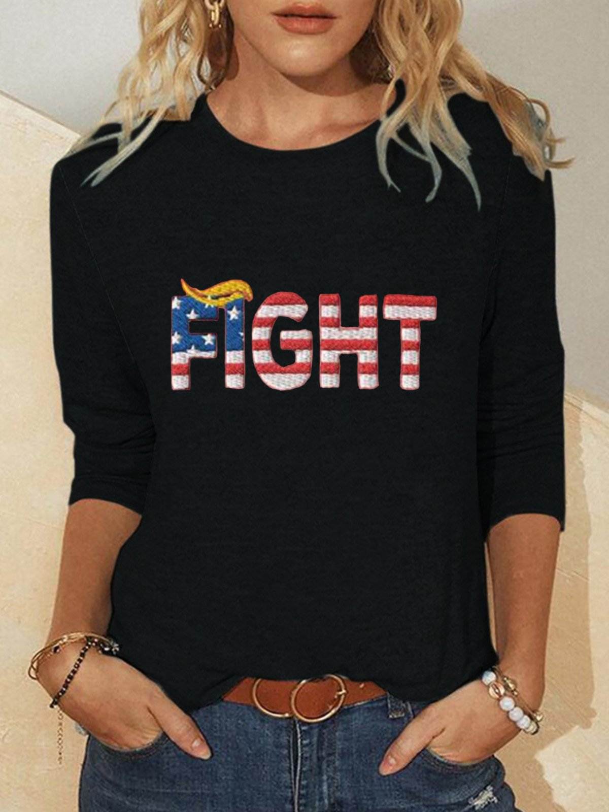 Fight Printed T-shirt