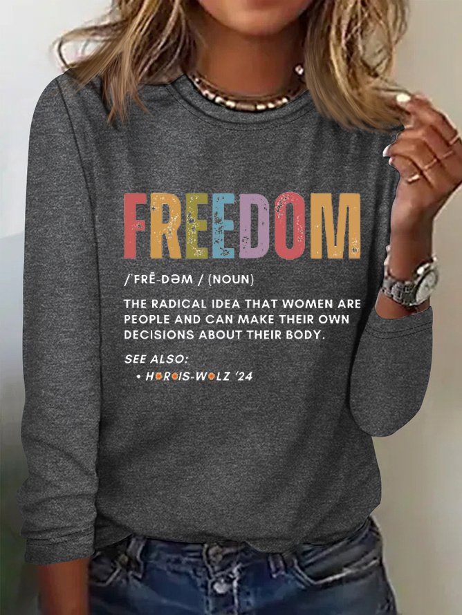 Women's La Cat Freedom Printed Short-Sleeved T-Shirt