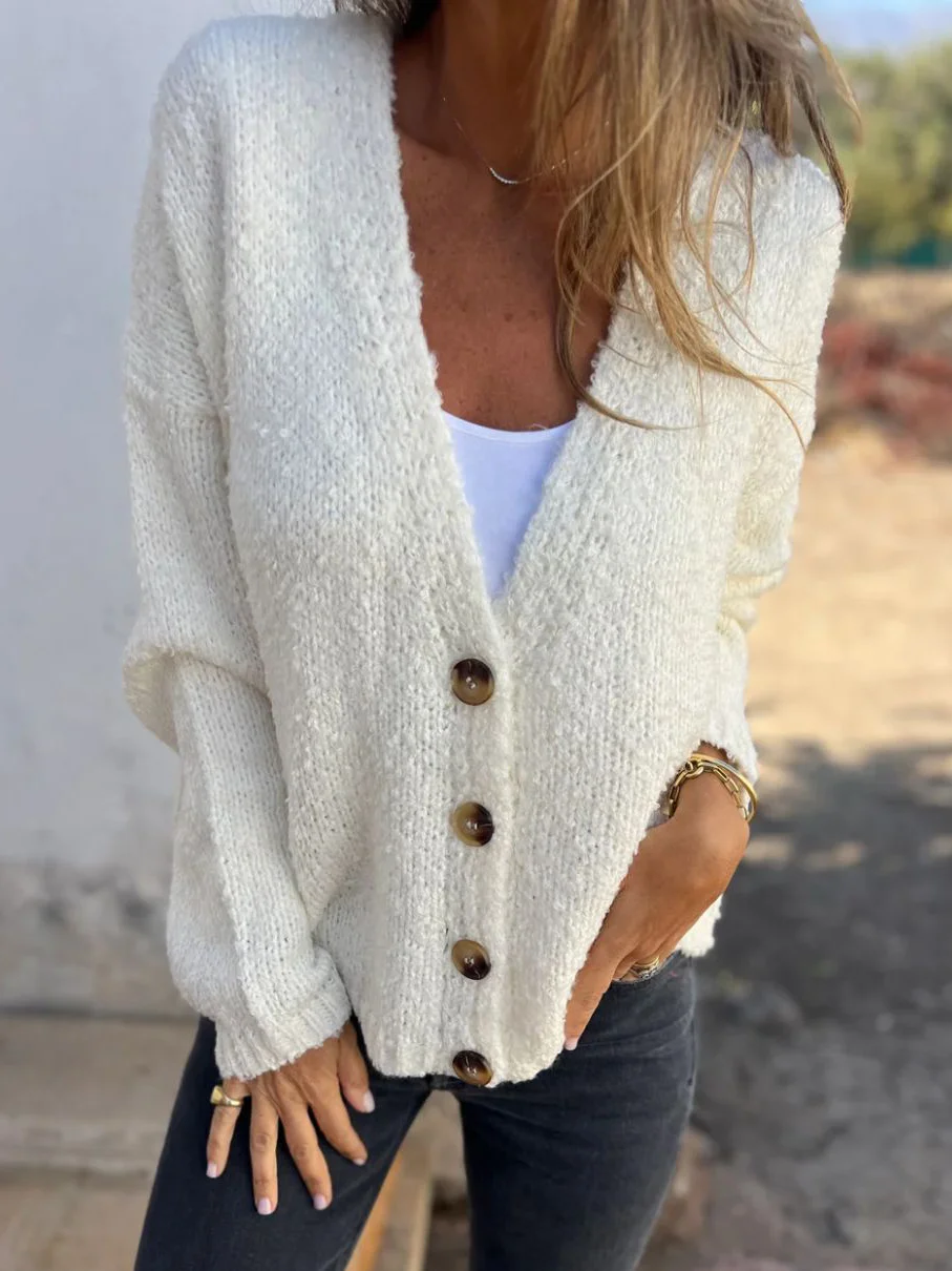 Yarn/Wool Yarn Casual Cardigan