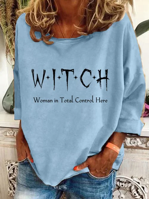 Loose Casual Halloween Sweatshirt