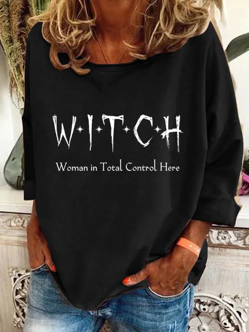 Loose Casual Halloween Sweatshirt