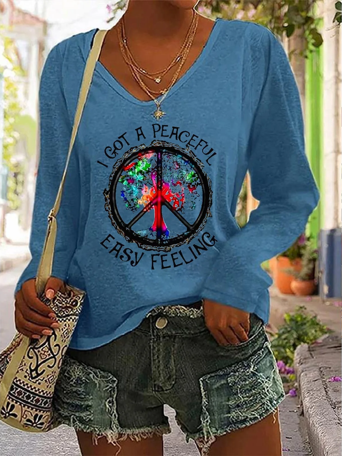 Loose Casual Hippie T-Shirt