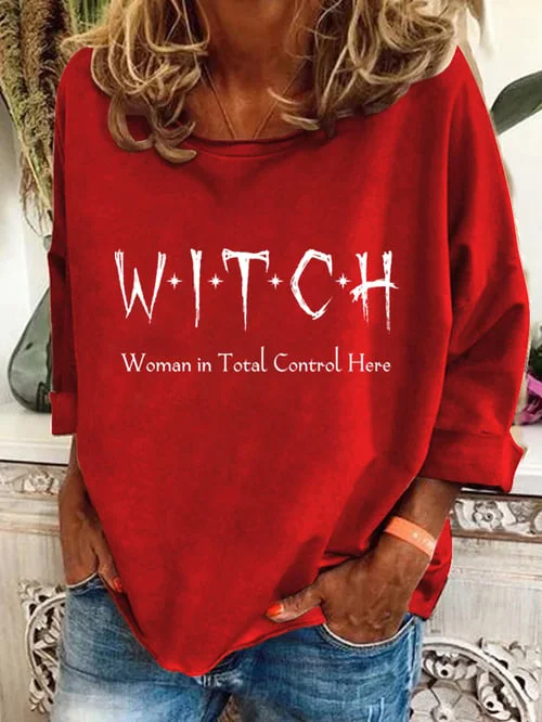 Loose Casual Halloween Sweatshirt