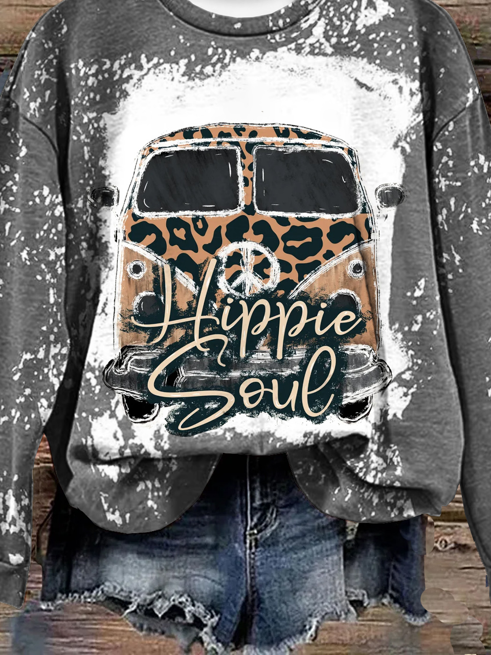 Crew Neck Hippie Soul Vintage Sweatshirt