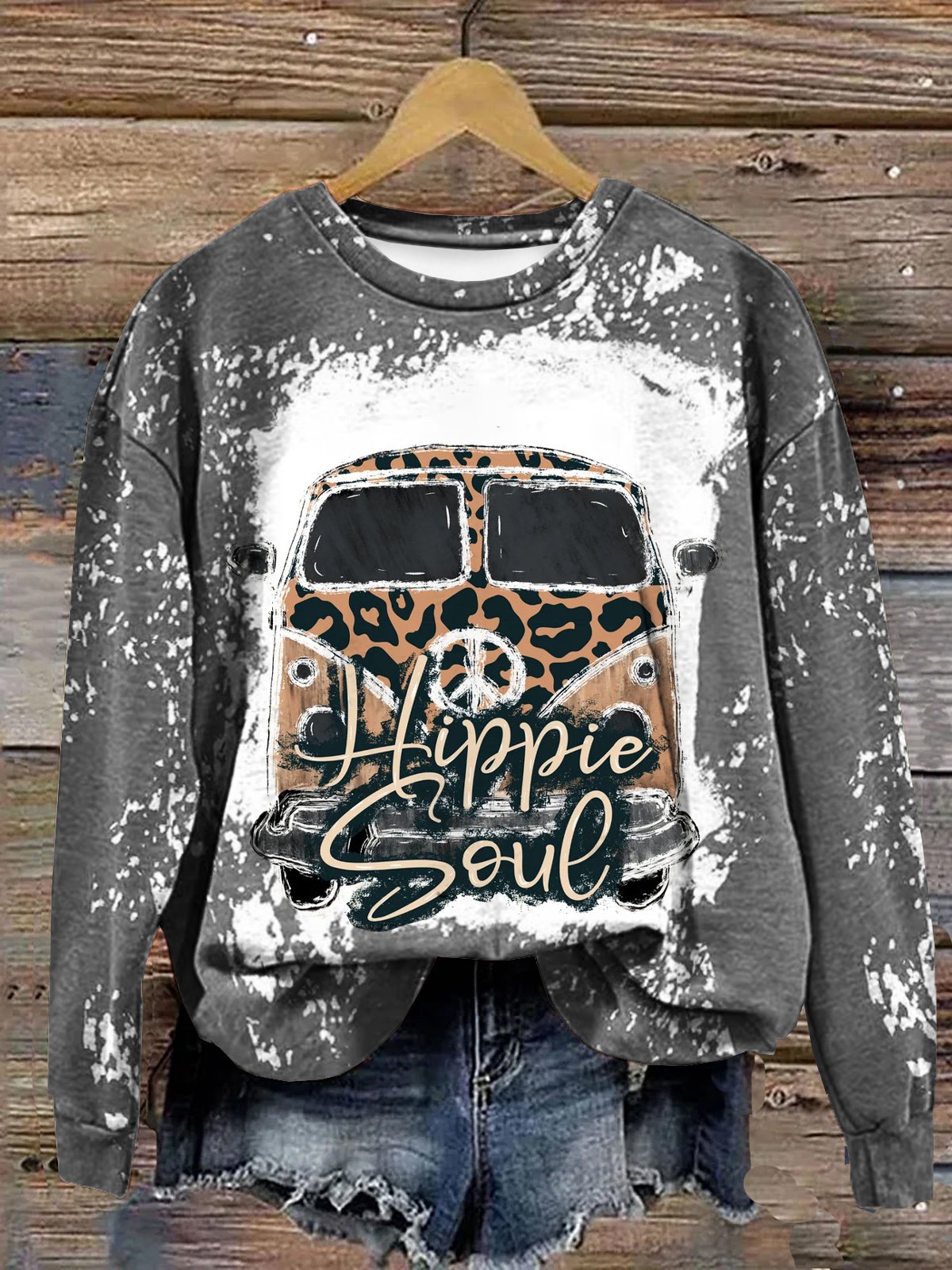 Crew Neck Hippie Soul Vintage Sweatshirt