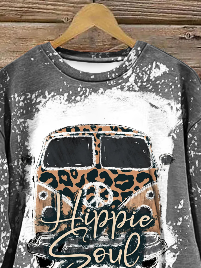 Crew Neck Hippie Soul Vintage Sweatshirt