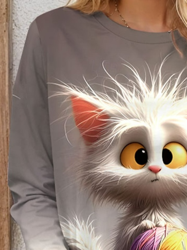 Fun Cat Casual T-Shirt