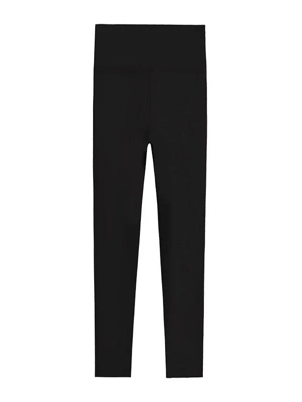 Casual Tight Fleece Plain Leggings