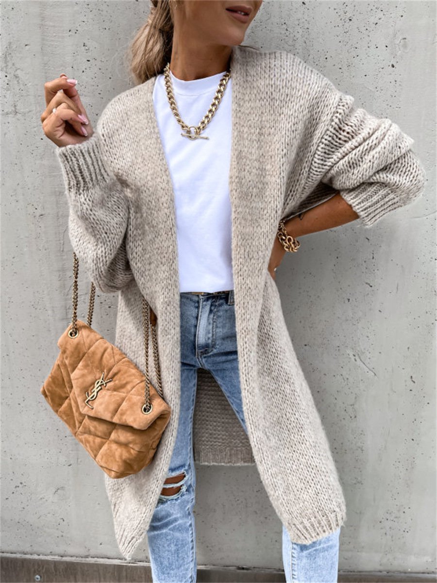 Casual Others Lace Plain Cardigan