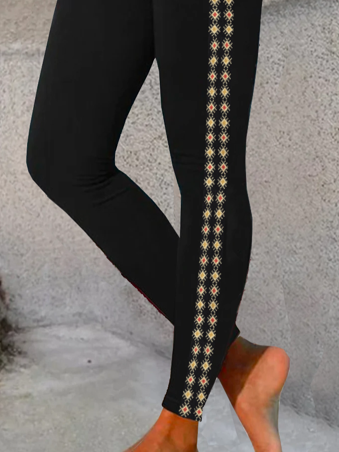 Ethnic Geometry Vintage Leggings