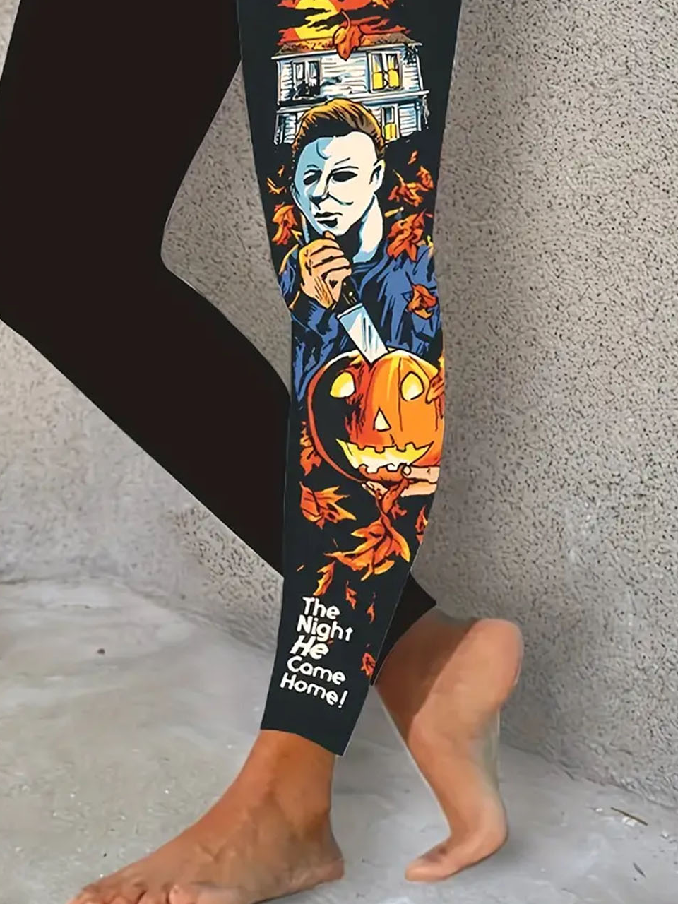 Halloween printed casual tight fitting women's leggings