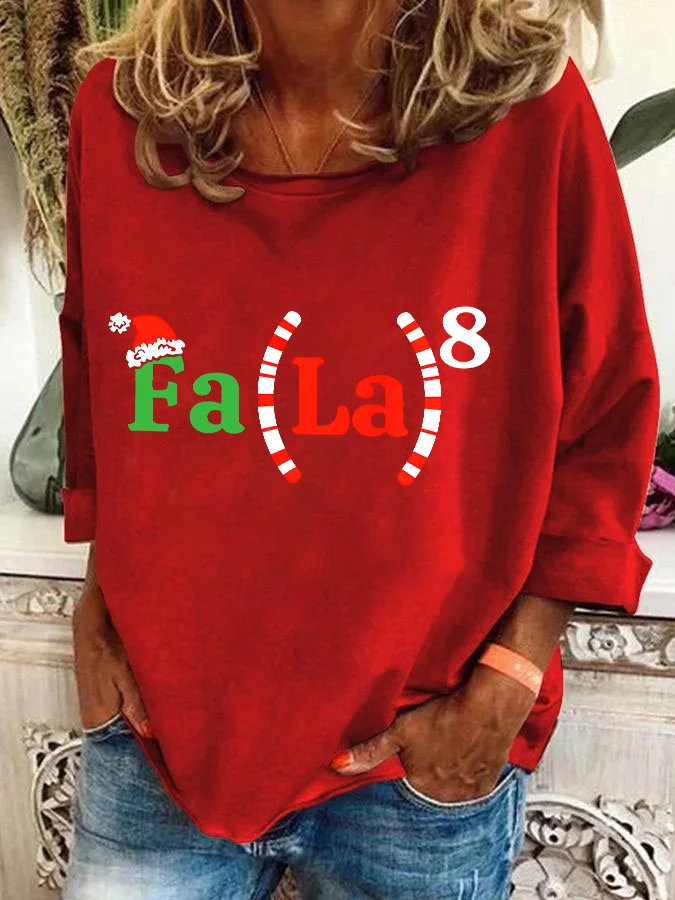 Christmas Math Teacher Math Fa La La Casual Sweatshirt