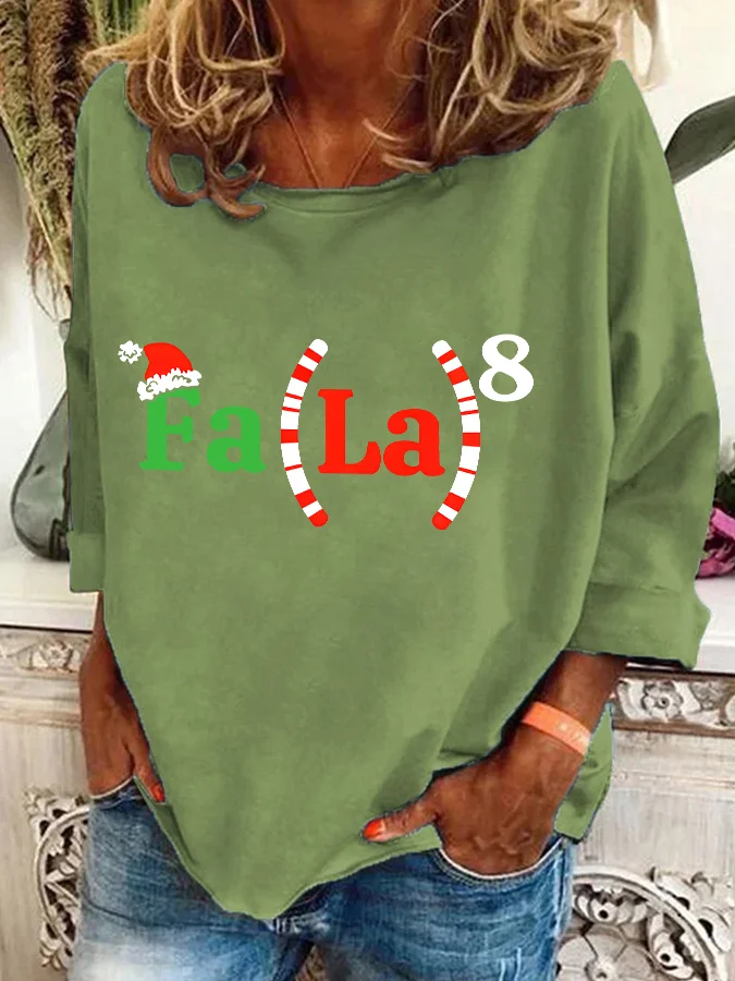 Christmas Math Teacher Math Fa La La Casual Sweatshirt