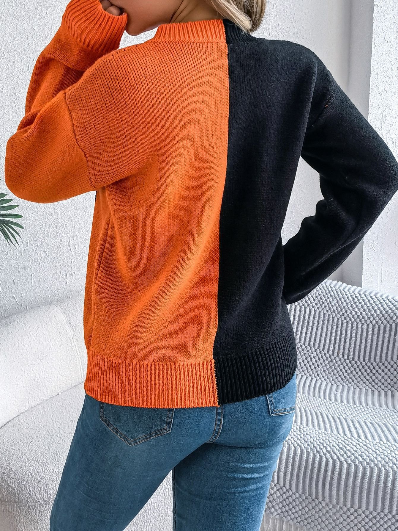 Halloween Casual Crew Neck Sweater