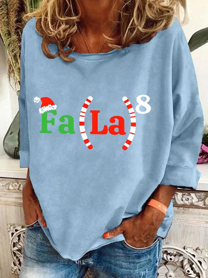 Christmas Math Teacher Math Fa La La Casual Sweatshirt