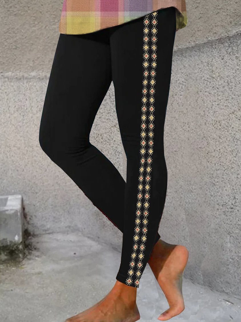 Ethnic Geometry Vintage Leggings