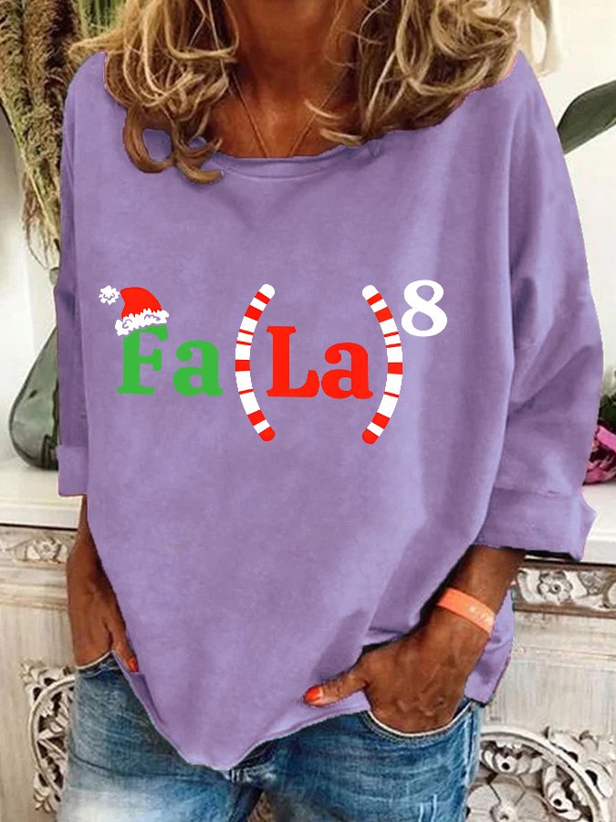 Christmas Math Teacher Math Fa La La Casual Sweatshirt