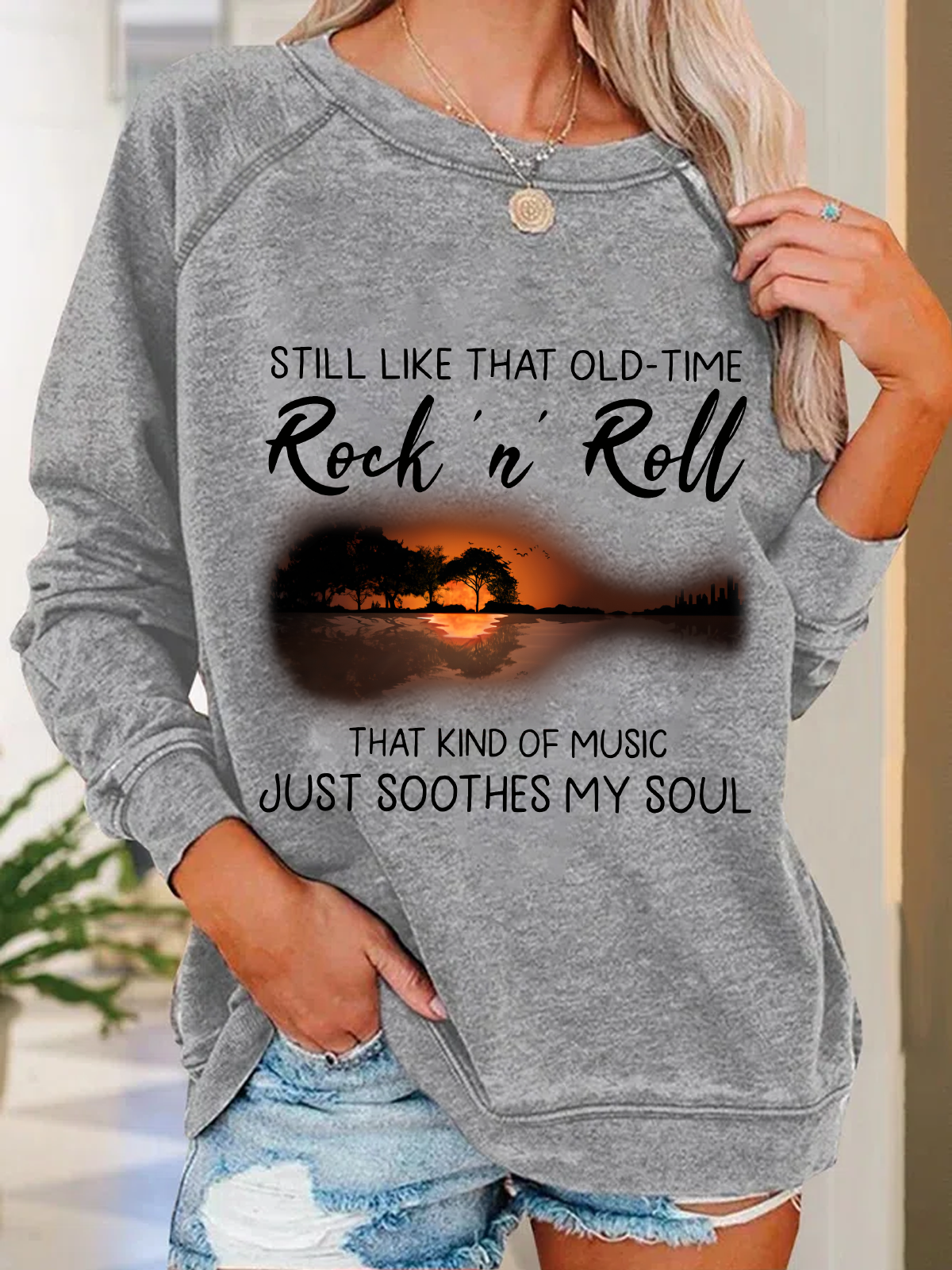 Rock Old Time Casual Sweatshirt