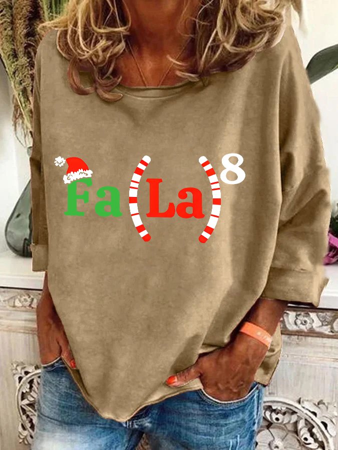 Christmas Math Teacher Math Fa La La Casual Sweatshirt