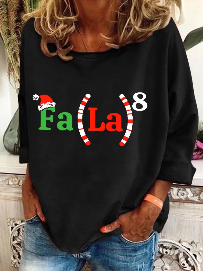 Christmas Math Teacher Math Fa La La Casual Sweatshirt