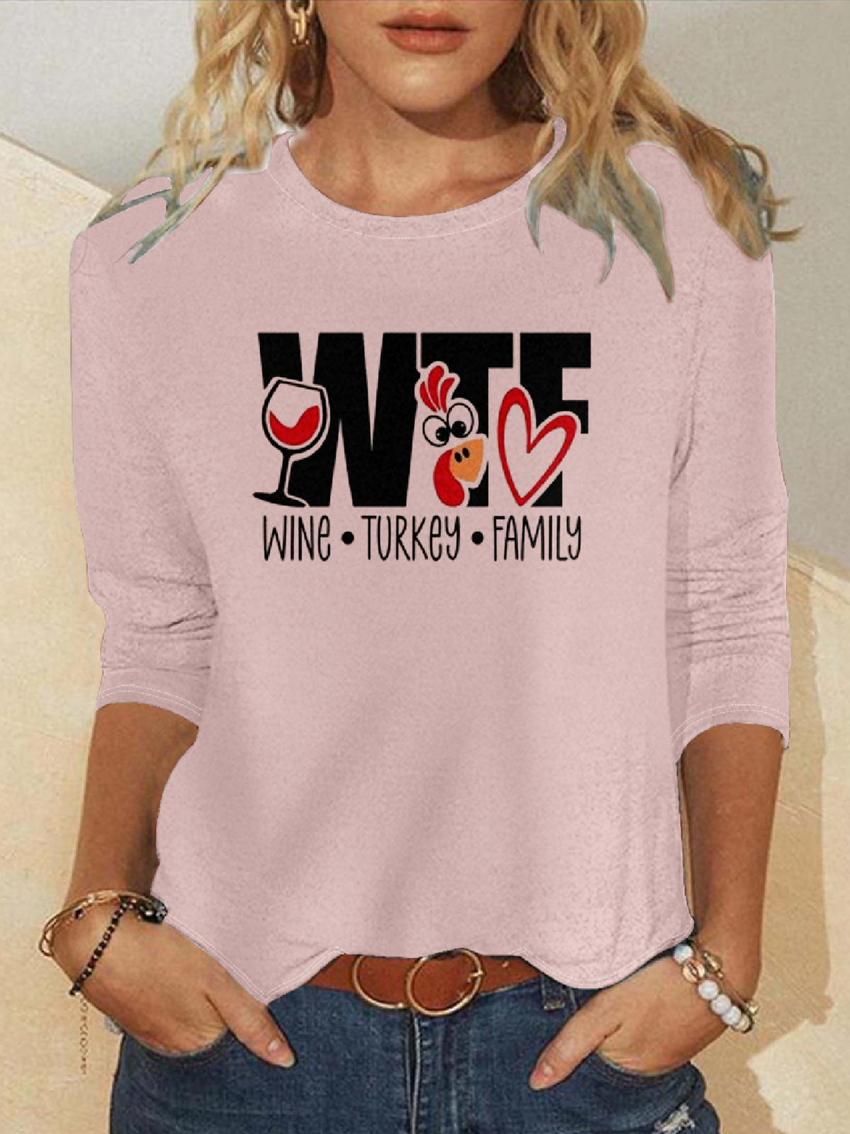 Thanksgiving Day Casual Crew Neck Sweatshirt