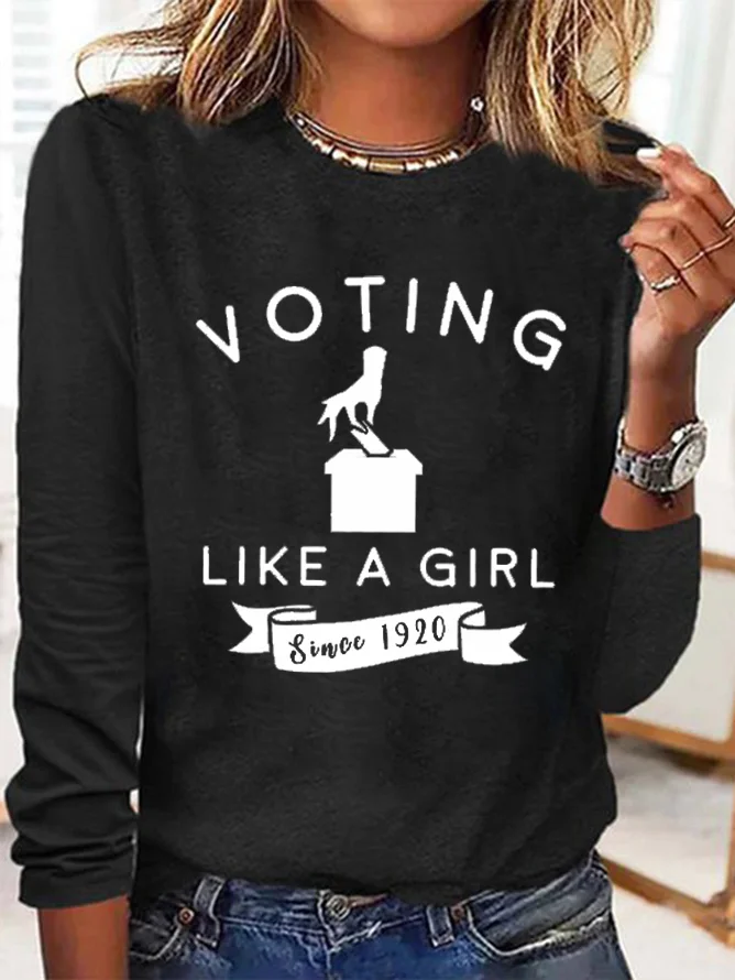 Women's "Voting Like a Girl" Printed T-Shirt