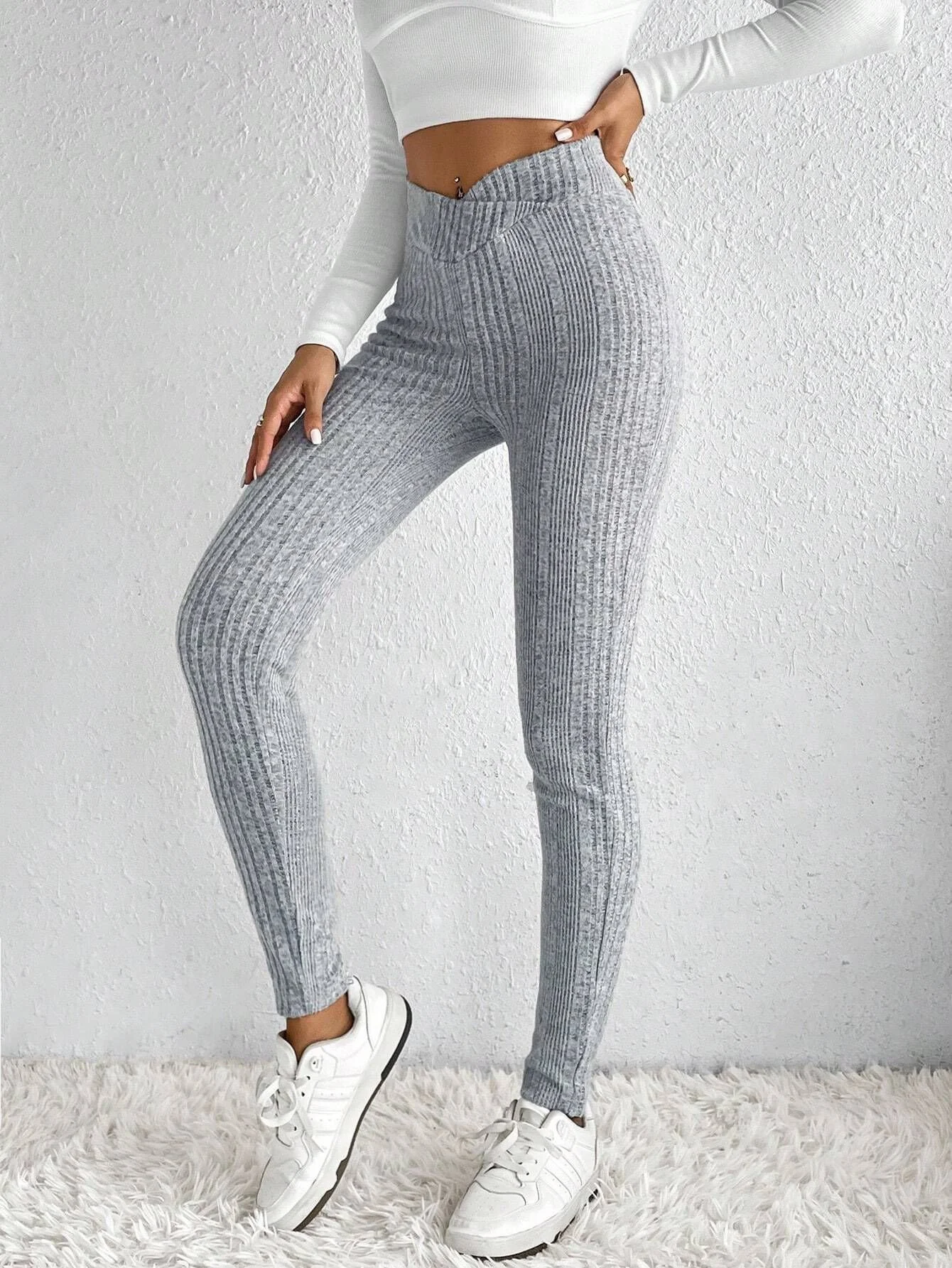 Casual Plain Tight Leggings