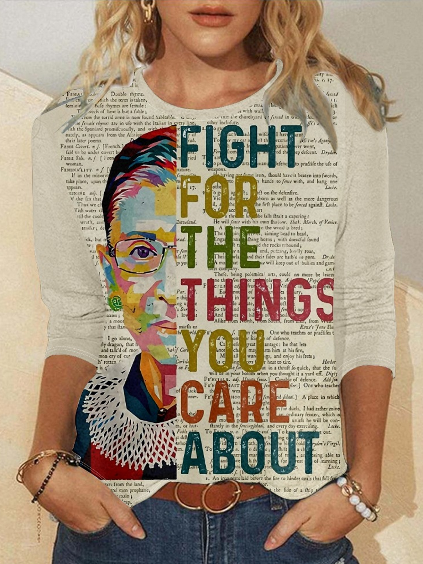 Fight For The Things You Care About Feminist Ruth T-Shirt