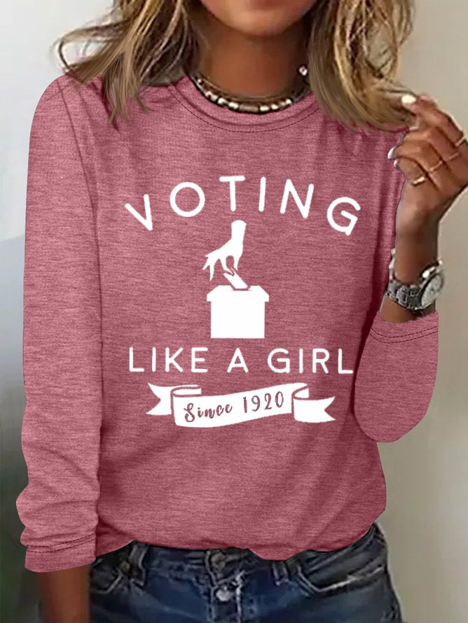 Women's "Voting Like a Girl" Printed T-Shirt