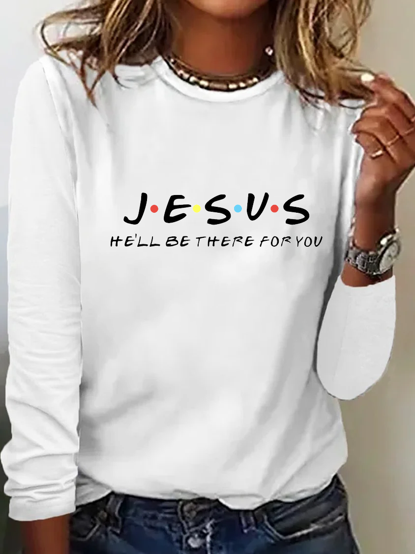 Jesus He'll Be There For You Casual Thanksgiving  T-shirt